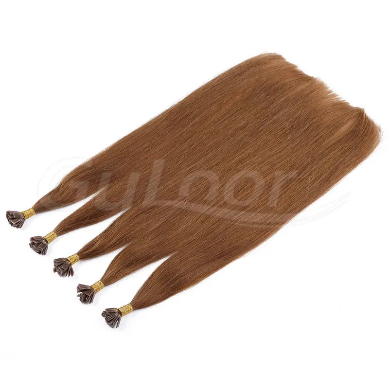 Flat  Hair Wholesales 100% human Hair Extensions #8 Color